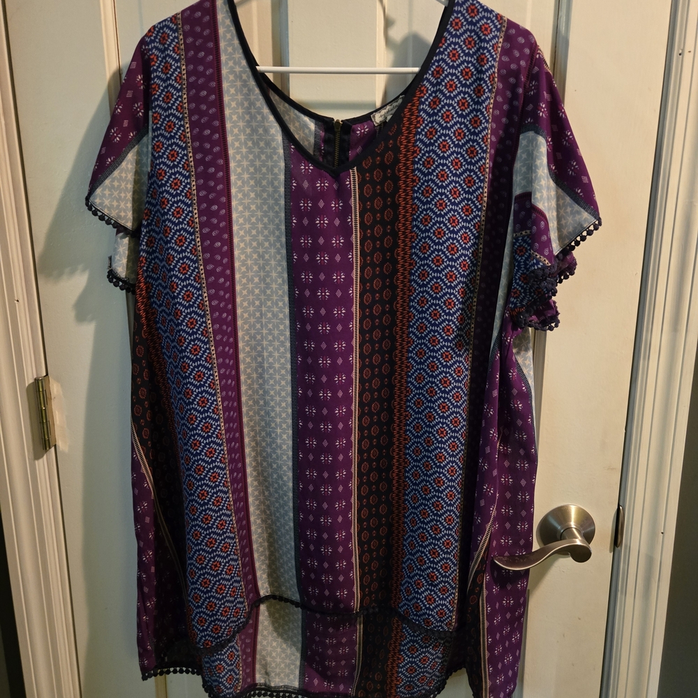 Eyeshadow Multicolor Striped Blouse